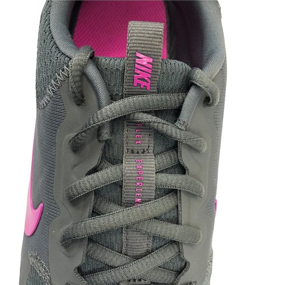 Nike Flex Experience Running shoes ladies US 8 Gray Knit pink CD0227-002 - Picture 9 of 11